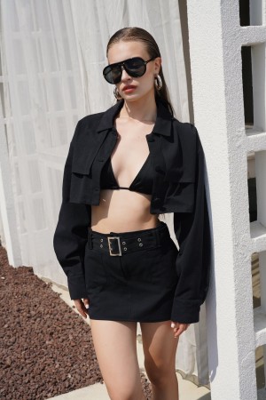 F42912972341431 BLACK SKIRT