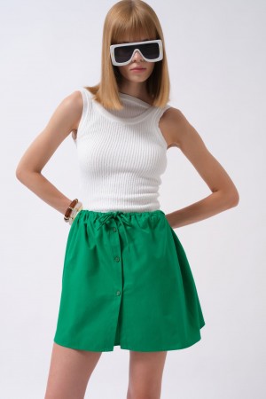 F42913039155383 GREEN SKIRT