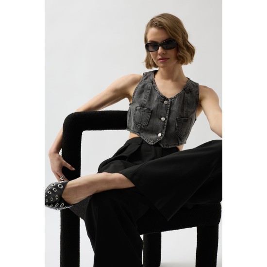 F42913147125943 GRİ YELEK