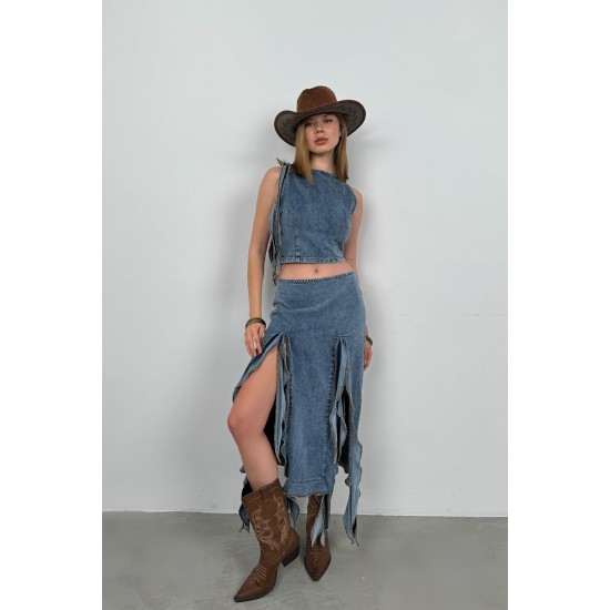 F42913315750071 MAVİ BLUZ