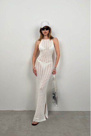 F42913369424055 WHITE DRESS