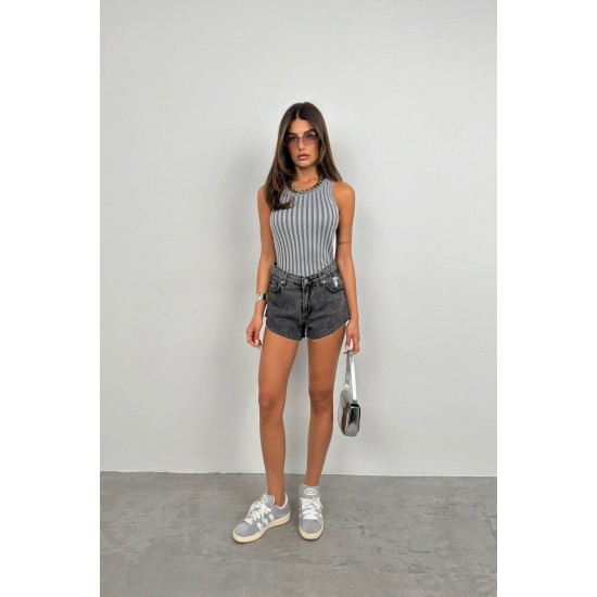 F42913534869687 GRİ BLUZ