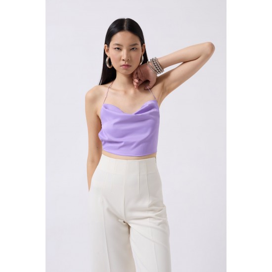 F43287120019639 LİLA BLUZ