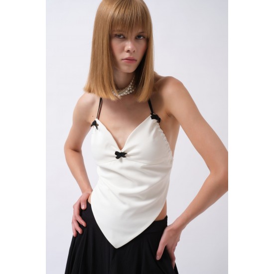 F43287136534711 BEYAZ BLUZ