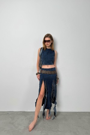 F43287434756279 BLUE SKIRT