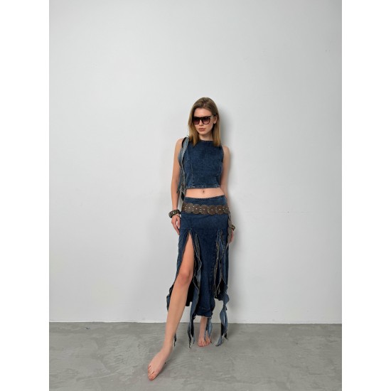 F43287434756279 BLUE SKIRT