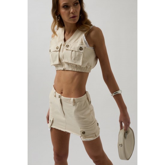 F43287535780023 STONE SKIRT