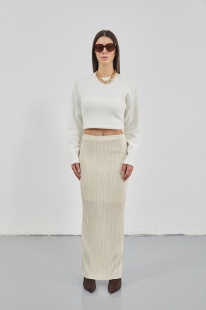 F43287578214583 BEIGE SKIRT