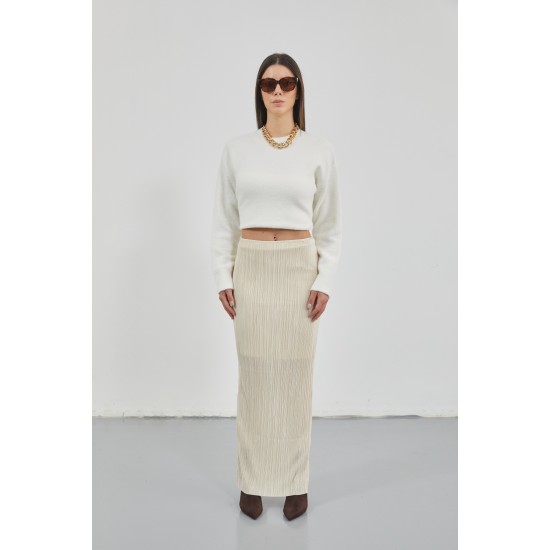 F43287578214583 BEIGE SKIRT