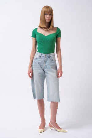 F43287690969271 YEŞİL BLUZ