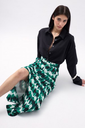F43287740285111 GREEN SKIRT