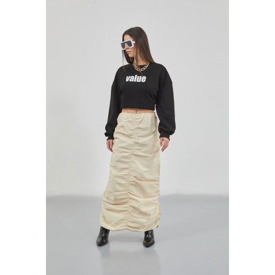 F43287909695671 BEIGE SKIRT
