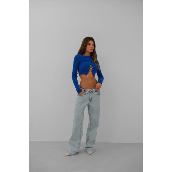 F43287938072759 BLUE BLOUSE