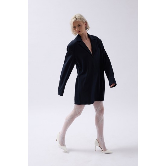 F43287994073271 LACİVERT ELBİSE