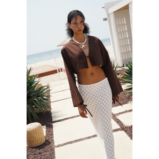 F43288087560375 WHITE SKIRT