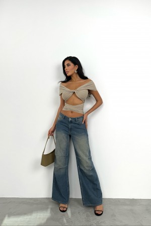 F43288132845751 BEIGE BLOUSE