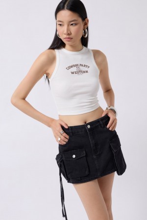 F43309328072887 GRAY SKIRT