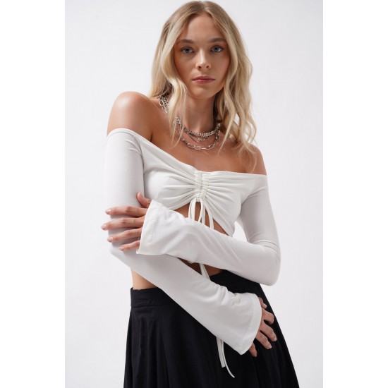 F43385193300151 EKRU BLUZ