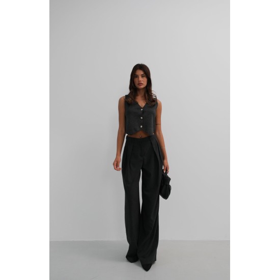 F43636499022007 GRİ YELEK