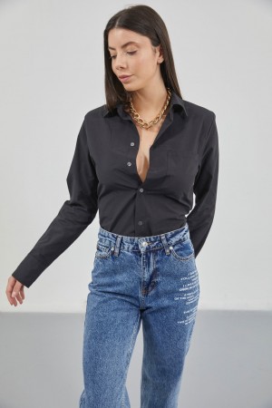 F43830825615543 BLACK SHIRT