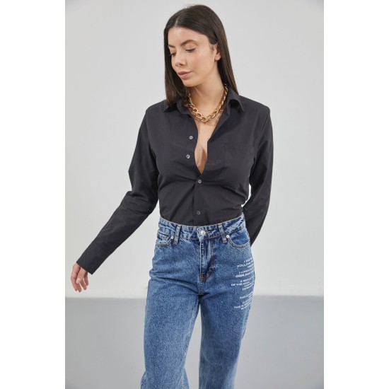 F43830825615543 BLACK SHIRT