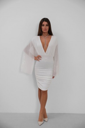 F43954863014071 BEYAZ ELBİSE