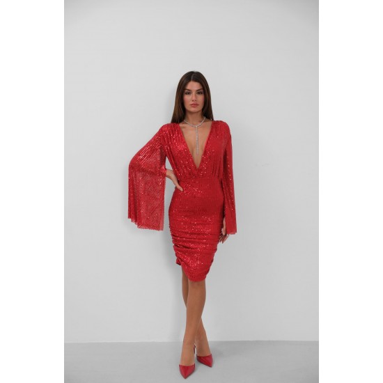 F43954867273911 KIRMIZI ELBİSE