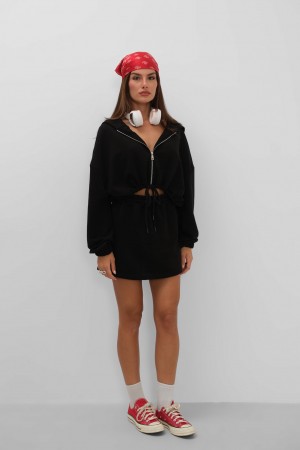 F44033468924087 BLACK SKIRT