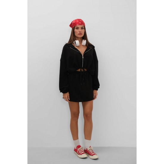 F44033468924087 BLACK SKIRT