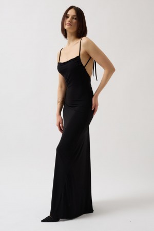 F44398156120247 SİYAH ELBİSE