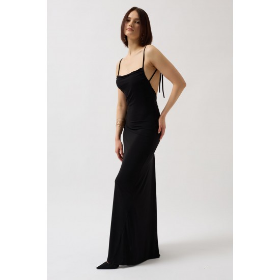 F44398156120247 SİYAH ELBİSE