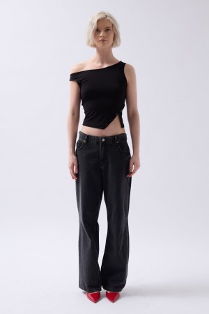 F44402795118775 BLACK BLOUSE