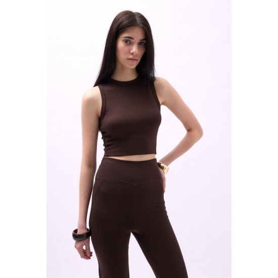 F44423535558839 BROWN BLOUSE