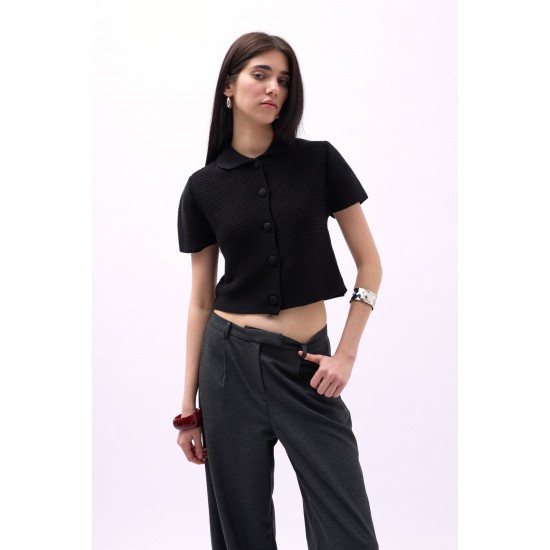 F44423734853815 SİYAH BLUZ