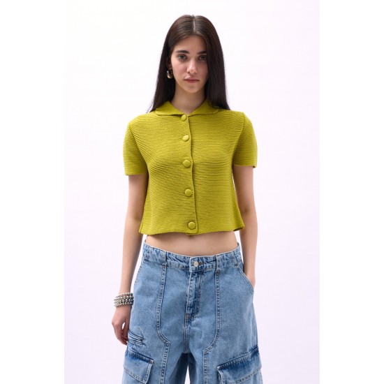 F44423737442487 YEŞİL BLUZ