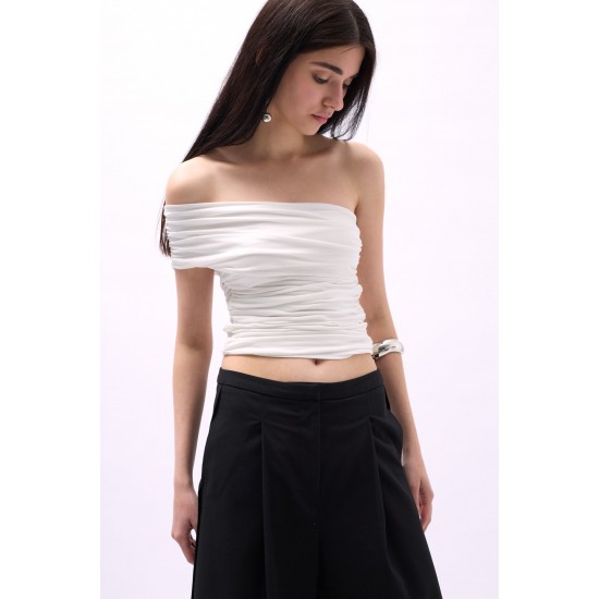 F44437068021943 BEYAZ BLUZ