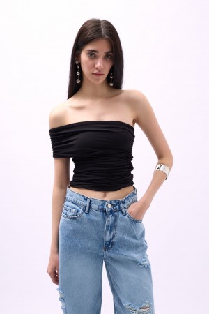 F44437069856951 SİYAH BLUZ