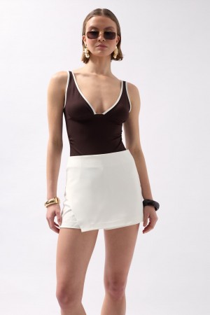 F44449906983095 WHITE SKIRT