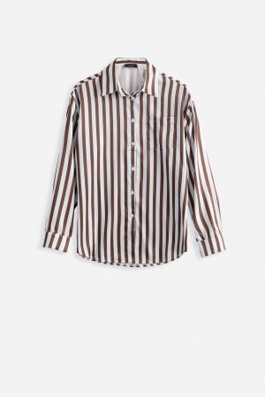 F44678292766903 KAHVERENGİ GÖMLEK