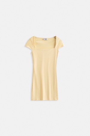 F44678373507255 YELLOW DRESS