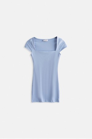 F44678382387383 MAVİ ELBİSE