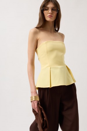 F44764475556023 YELLOW BLOUSE