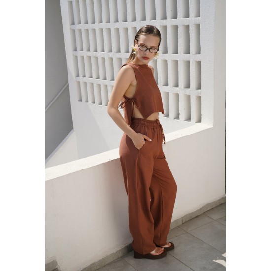 F44833206894775 KAHVERENGİ PANTOLON