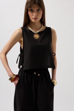 F44833223737527 SİYAH BLUZ