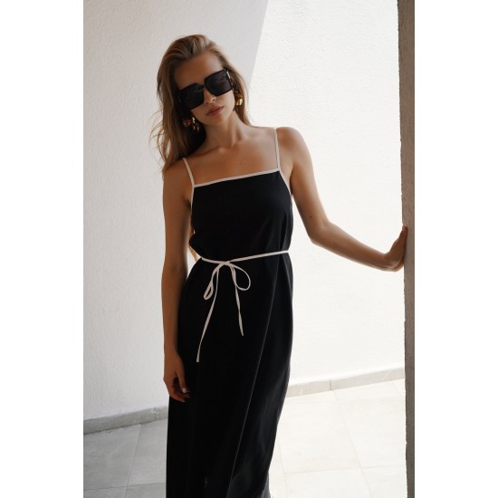 F44833233830071 SİYAH ELBİSE