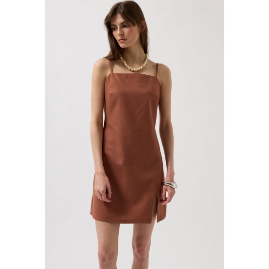 F44833237926071 BROWN DRESS