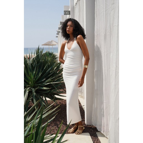 F44833244119223 BEYAZ ELBİSE