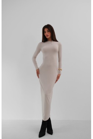 F44852852293815 BEJ ELBİSE