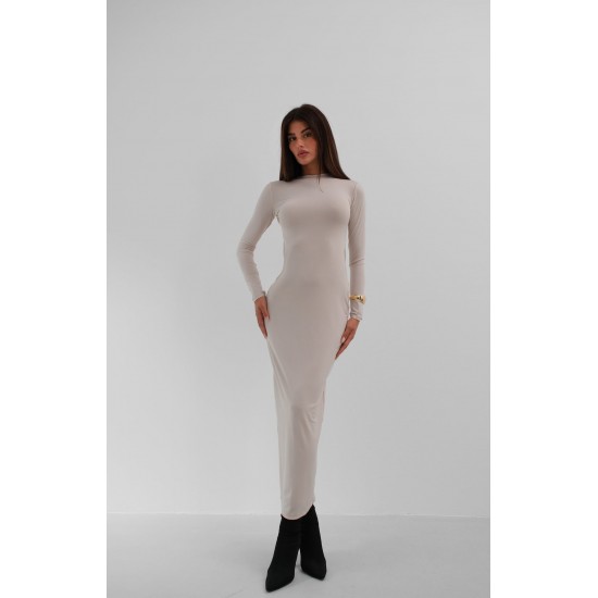 F44852852293815 BEJ ELBİSE