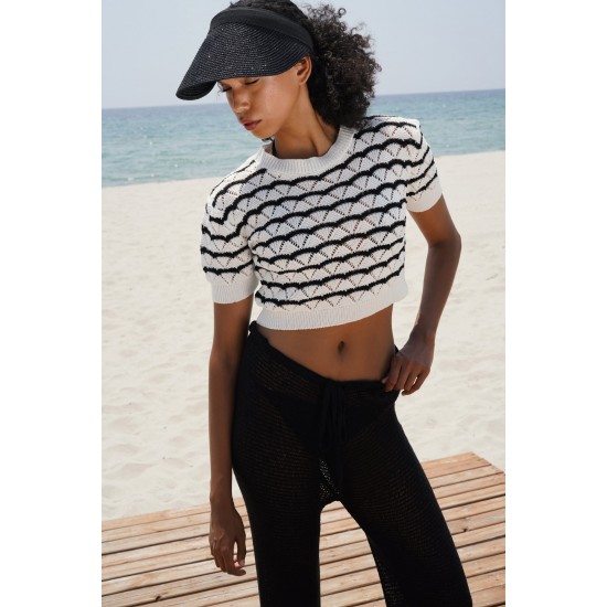 F44883911901367 SİYAH BLUZ